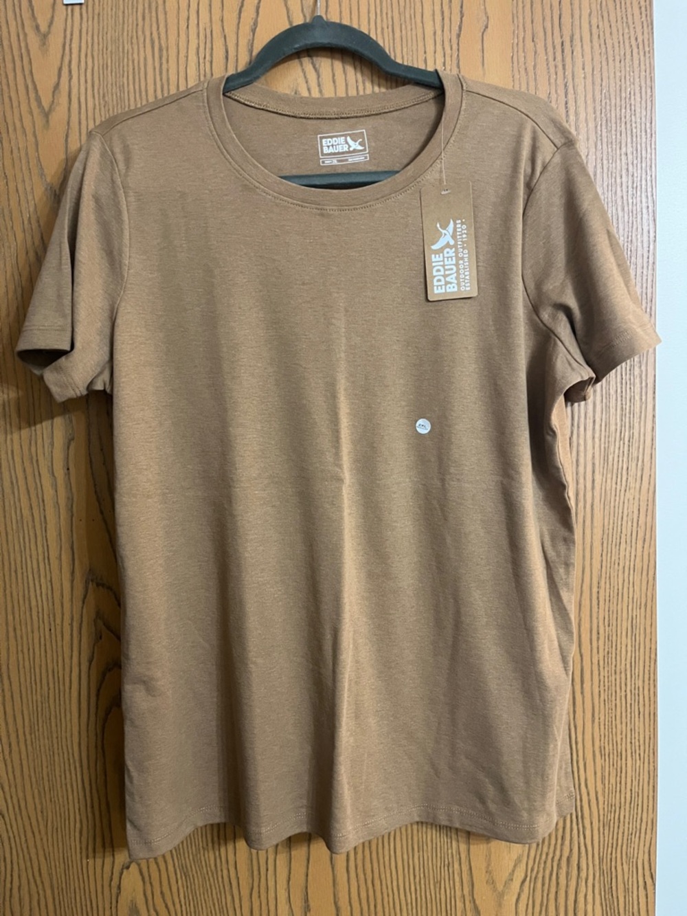 Eddie Bauer Crewneck Tee in Camel Brown